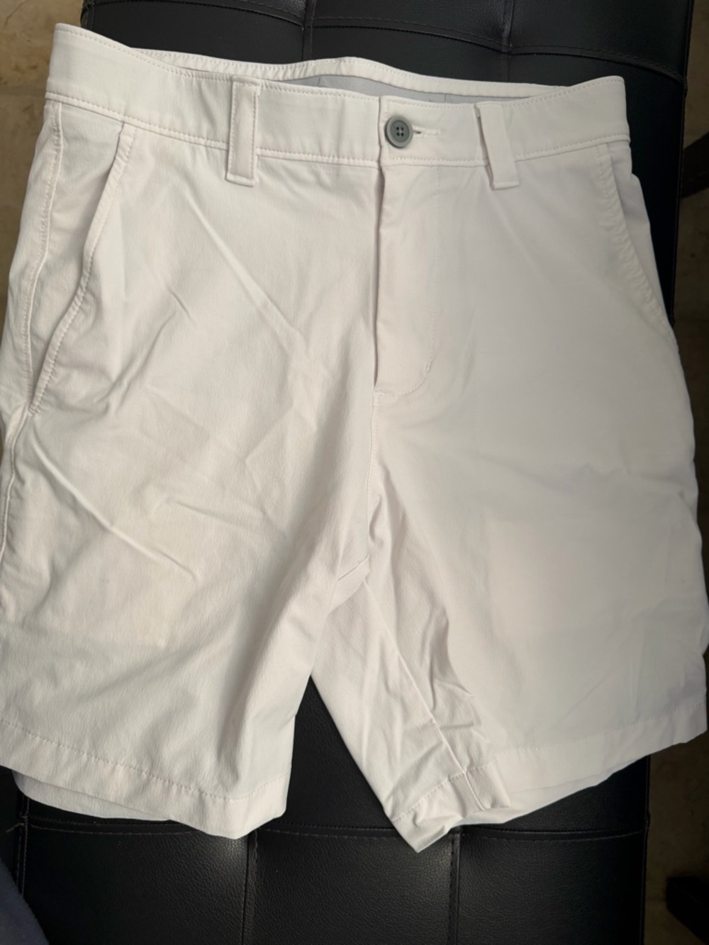 Southern Tide White Flat-Front Performance Shorts